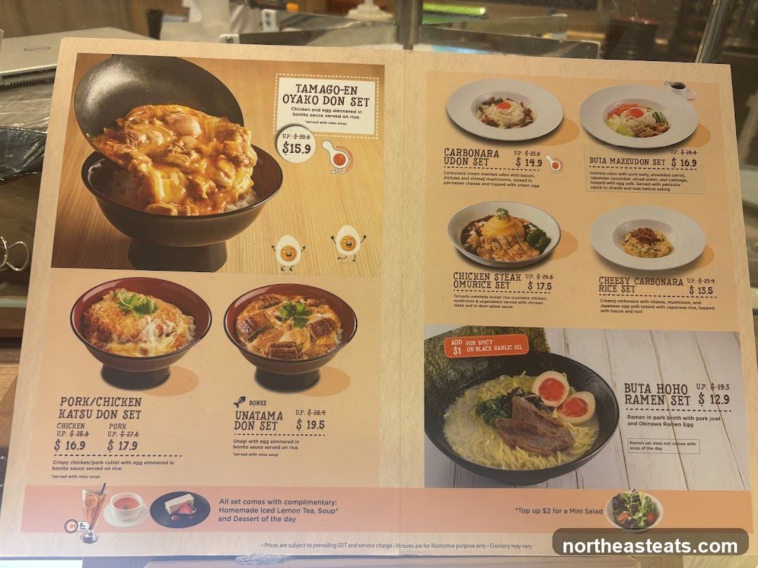 Japanese Food Menu