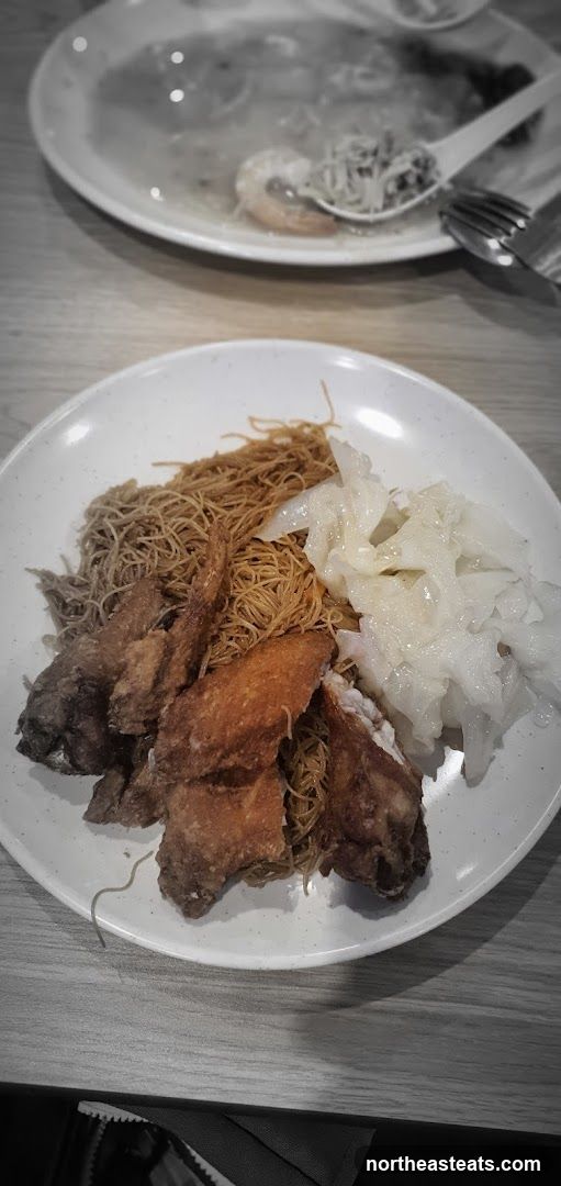 Fried Chicken and Noodles