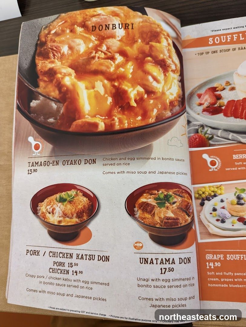 Donburi Menu