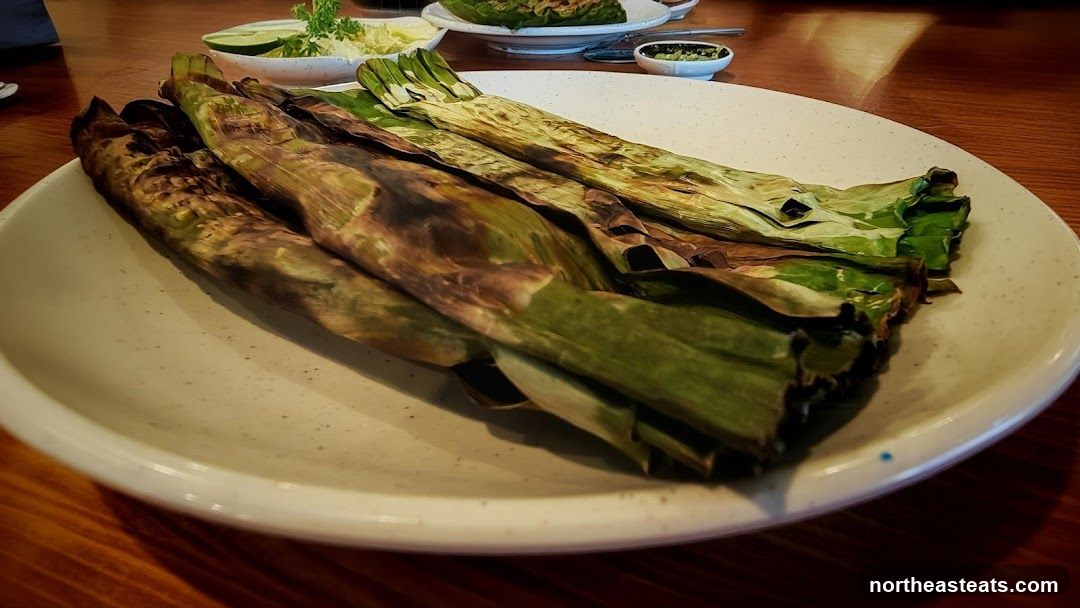 Grilled Food in Banana Leaves
