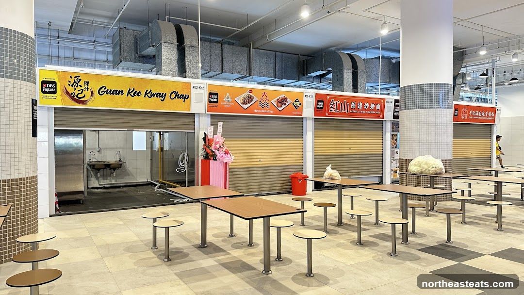 Food stalls in a hawker center