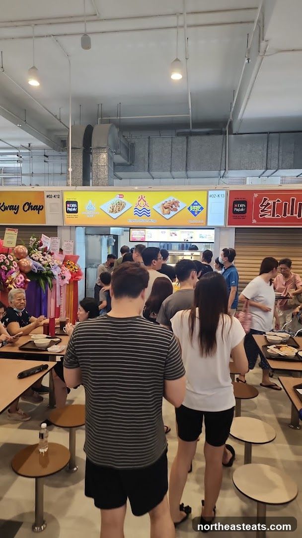 Food Stall with Customers