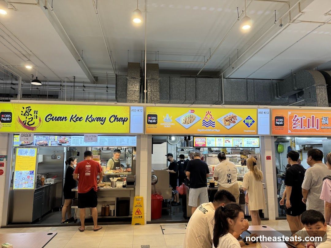 Food stalls in a hawker center