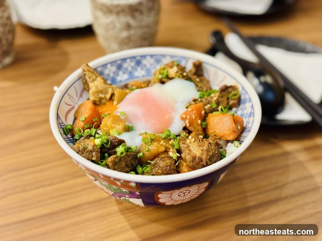 Beef and Egg Rice Bowl