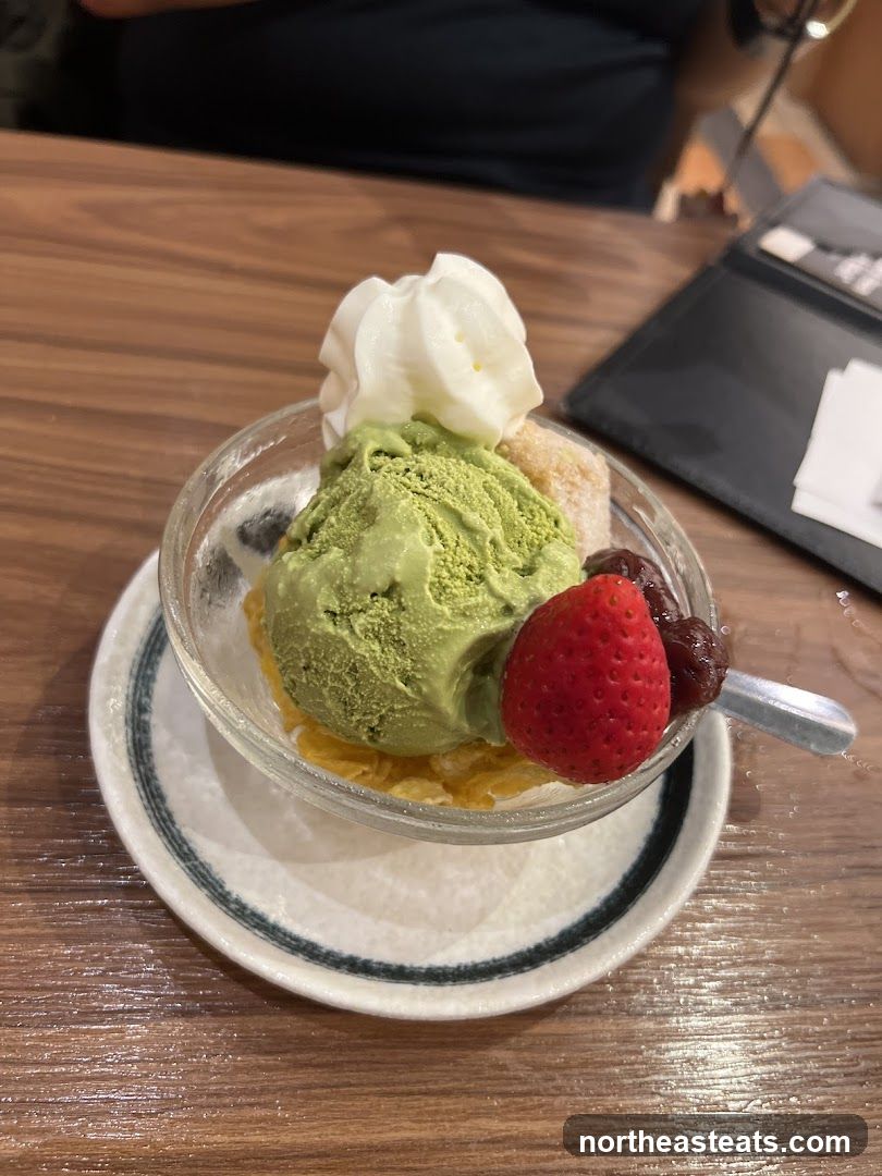 Matcha Ice Cream Parfait