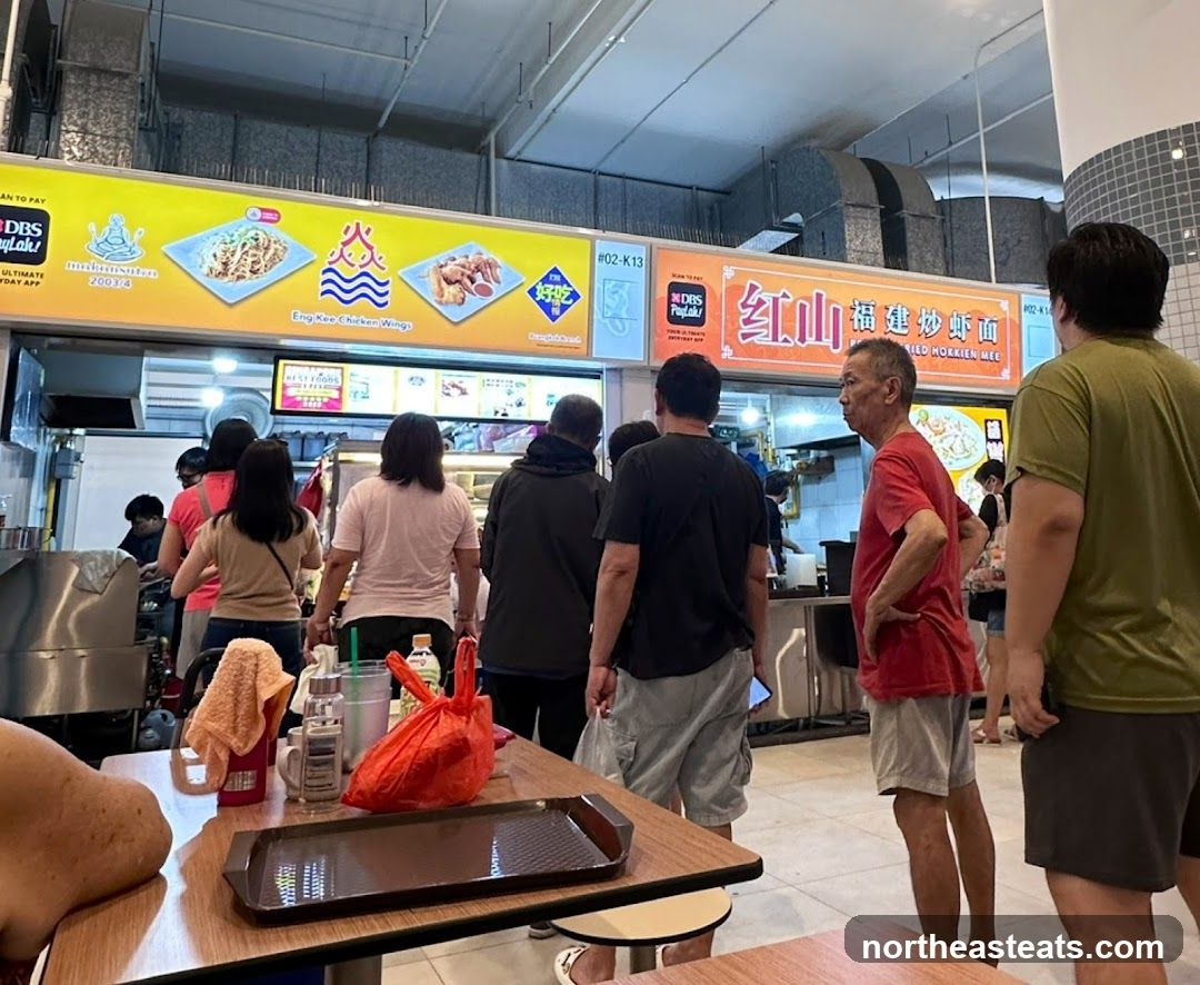 Food Stall with Customers