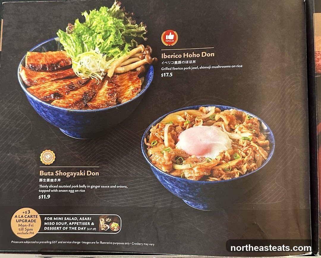 Donburi Menu