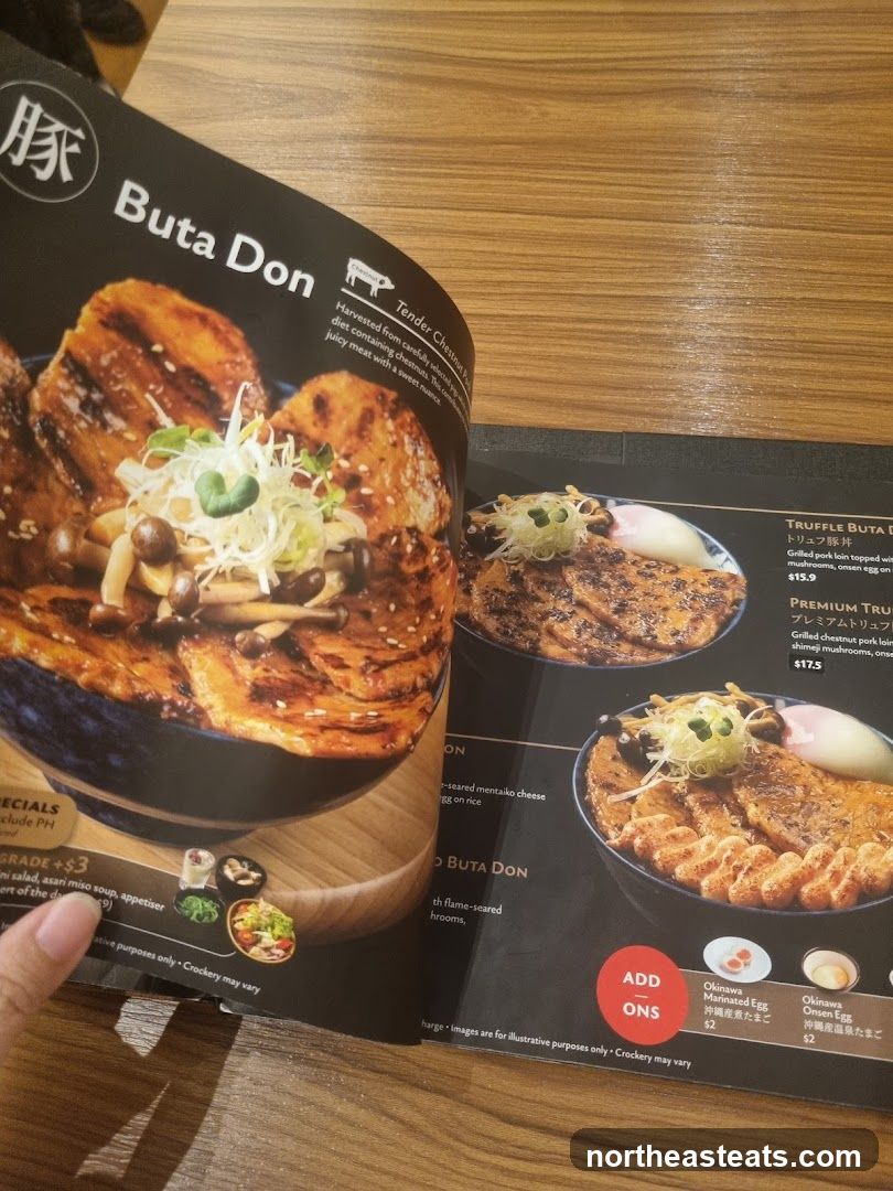 Buta Don Menu