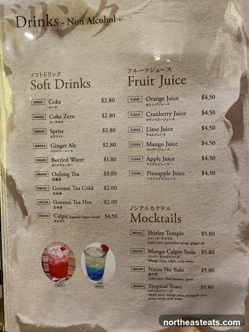 Drinks - Non Alcohol