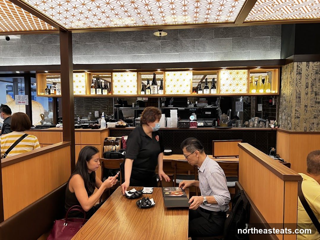 Diners at a Japanese Restaurant