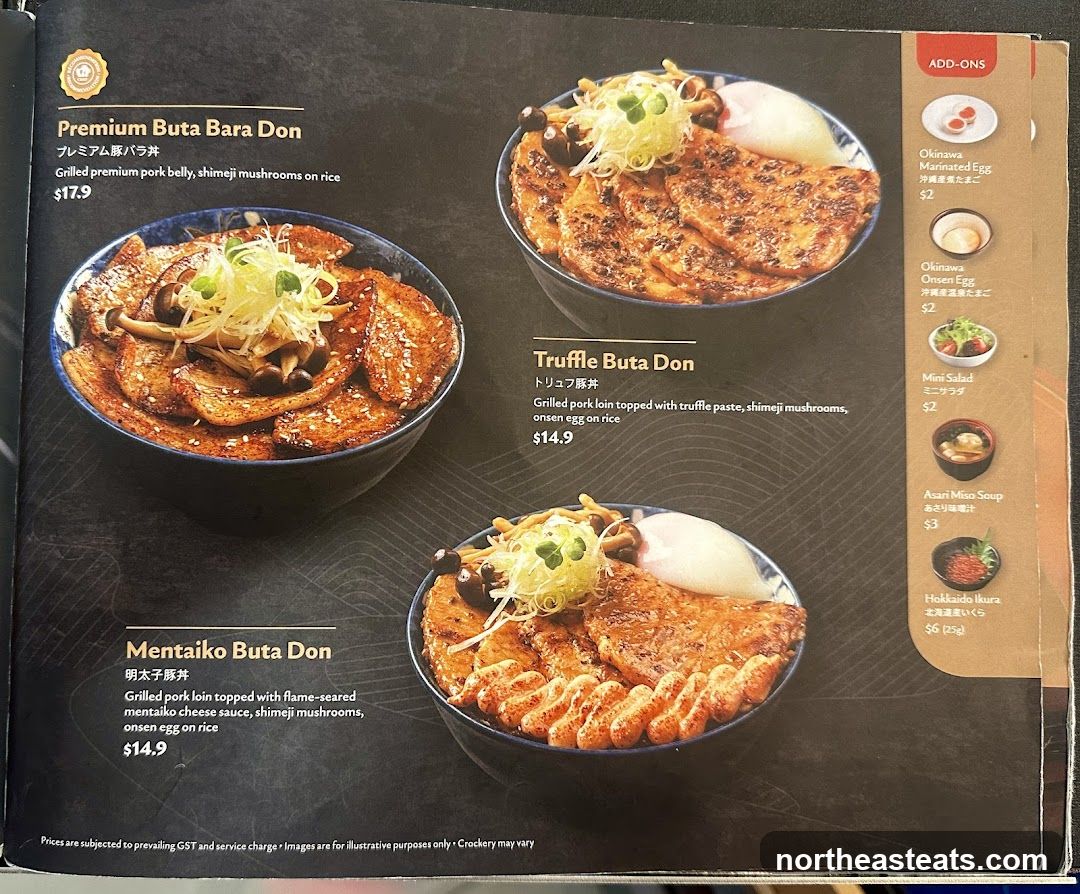 Japanese Rice Bowls and Add-ons