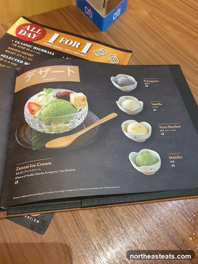 Dessert Menu