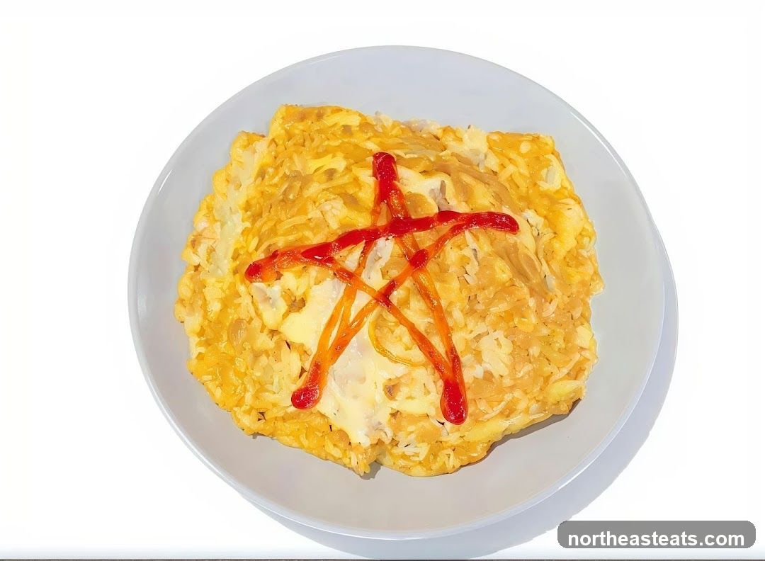 Omurice with Ketchup Star