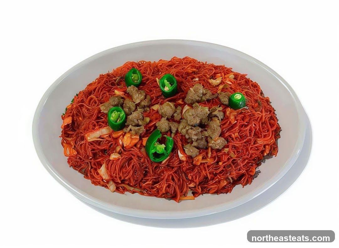 Noodles with Meat and Chili