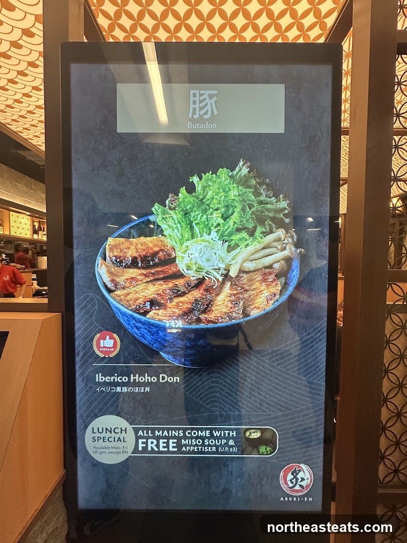 Butadon Menu
