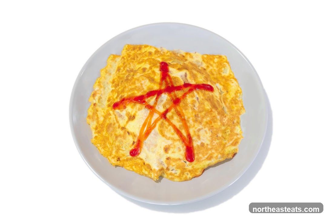 Omelet with Ketchup Star