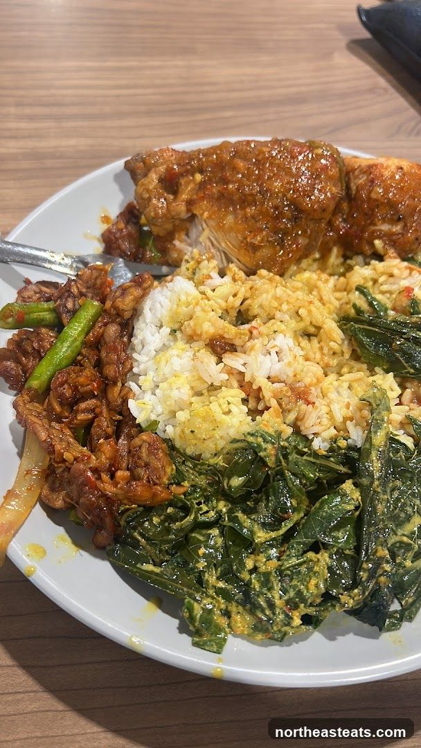 Plate of Indonesian Food