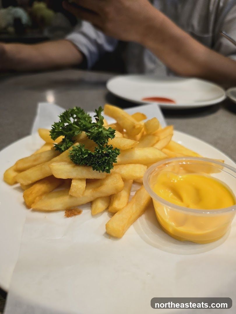 French Fries with Cheese Dip