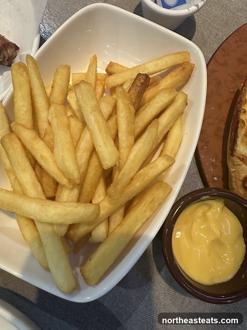 French Fries with Cheese Dip