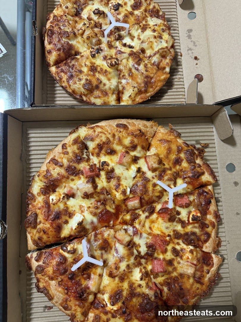 Two Pizzas in Boxes