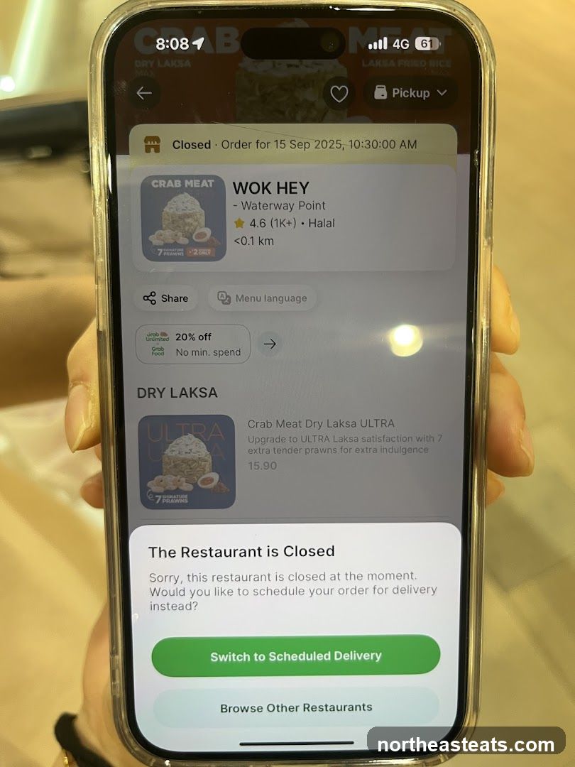 Restaurant Closed Notification
