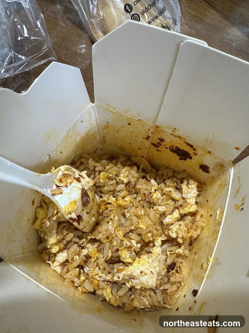 Fried Rice in Takeout Box