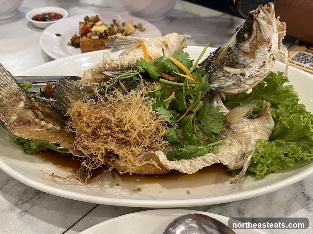 Fried Fish with Garnish