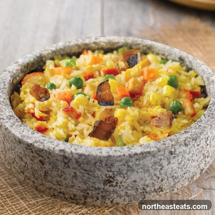 Fried Rice with Vegetables and Meat