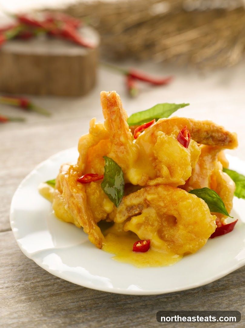 Salted Egg Yolk Prawns