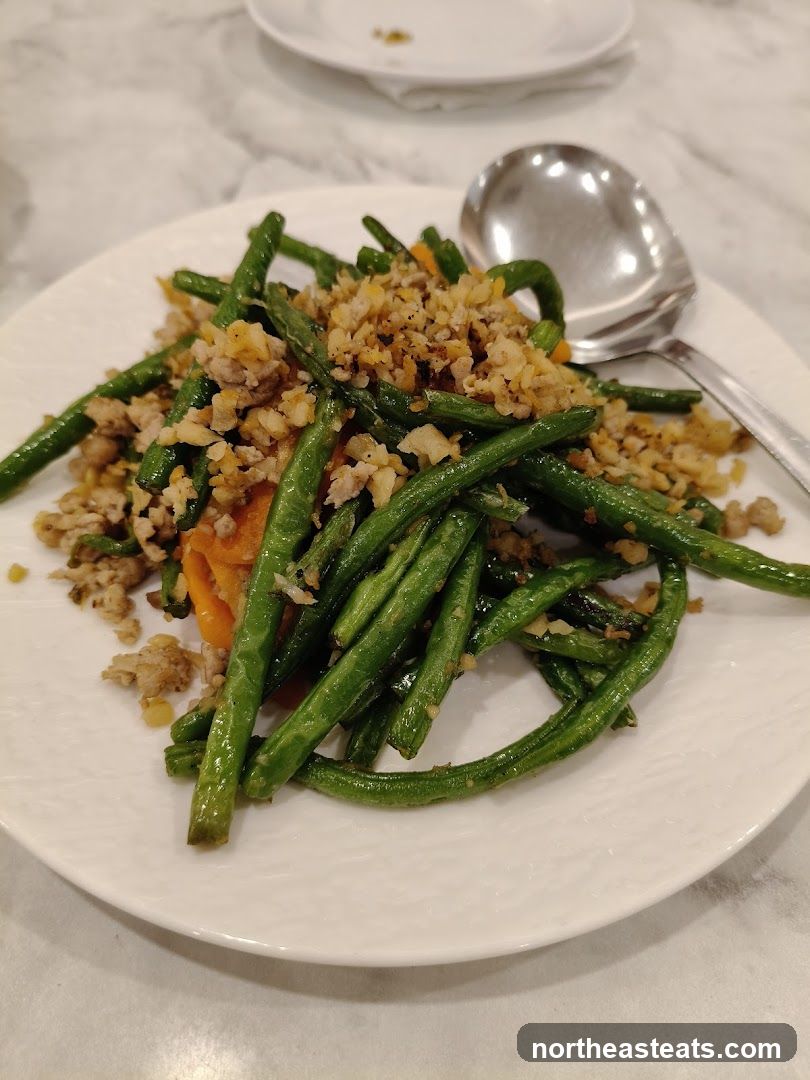 Green Beans with Toppings