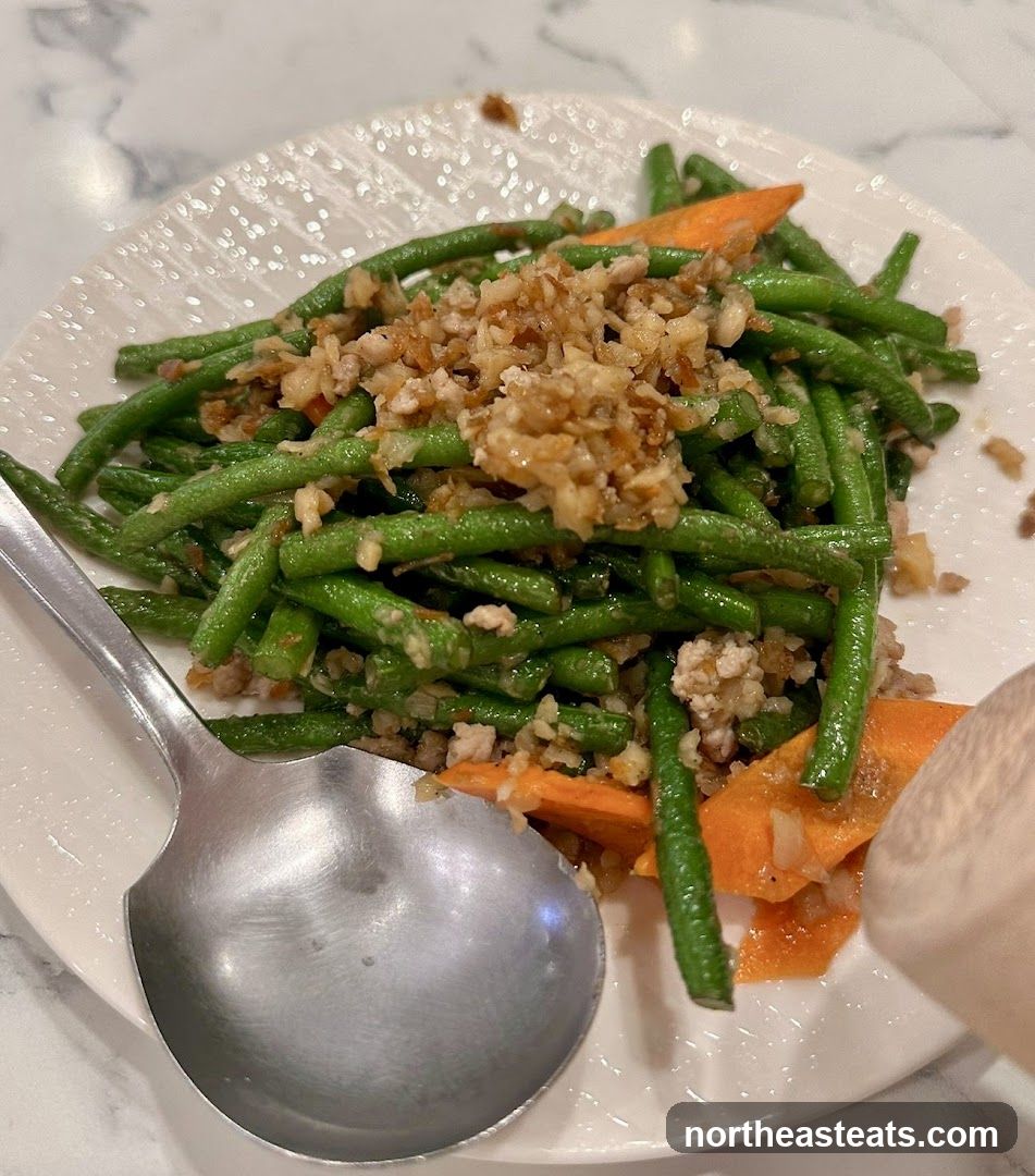 Green Beans with Minced Meat and Garlic