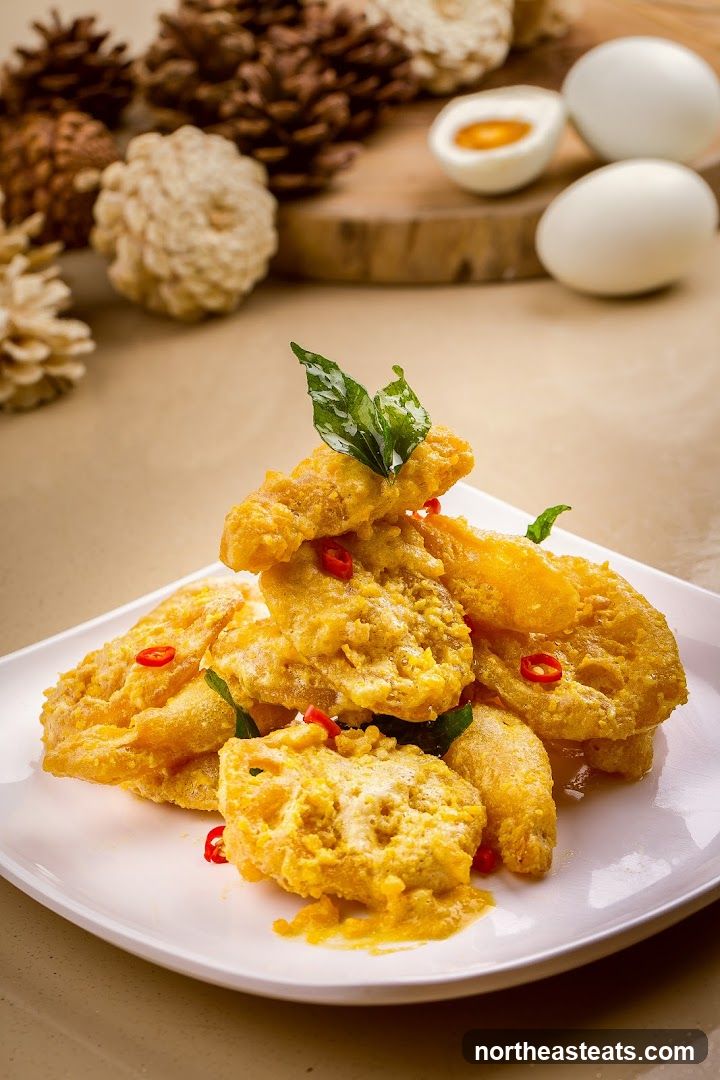 Salted Egg Yolk Fried Fish