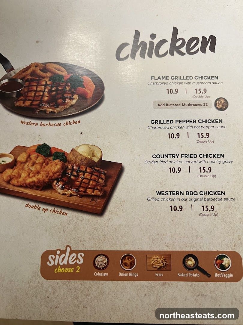 Chicken Menu