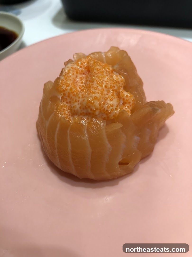 Salmon Sushi with Roe