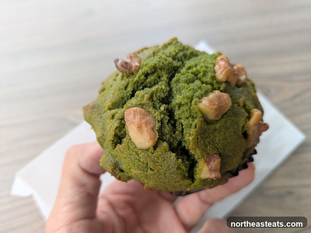 Matcha Walnut Muffin