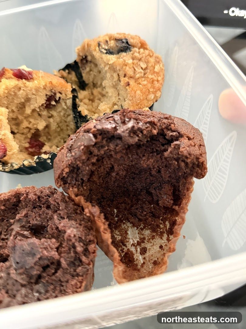 Muffins in a container