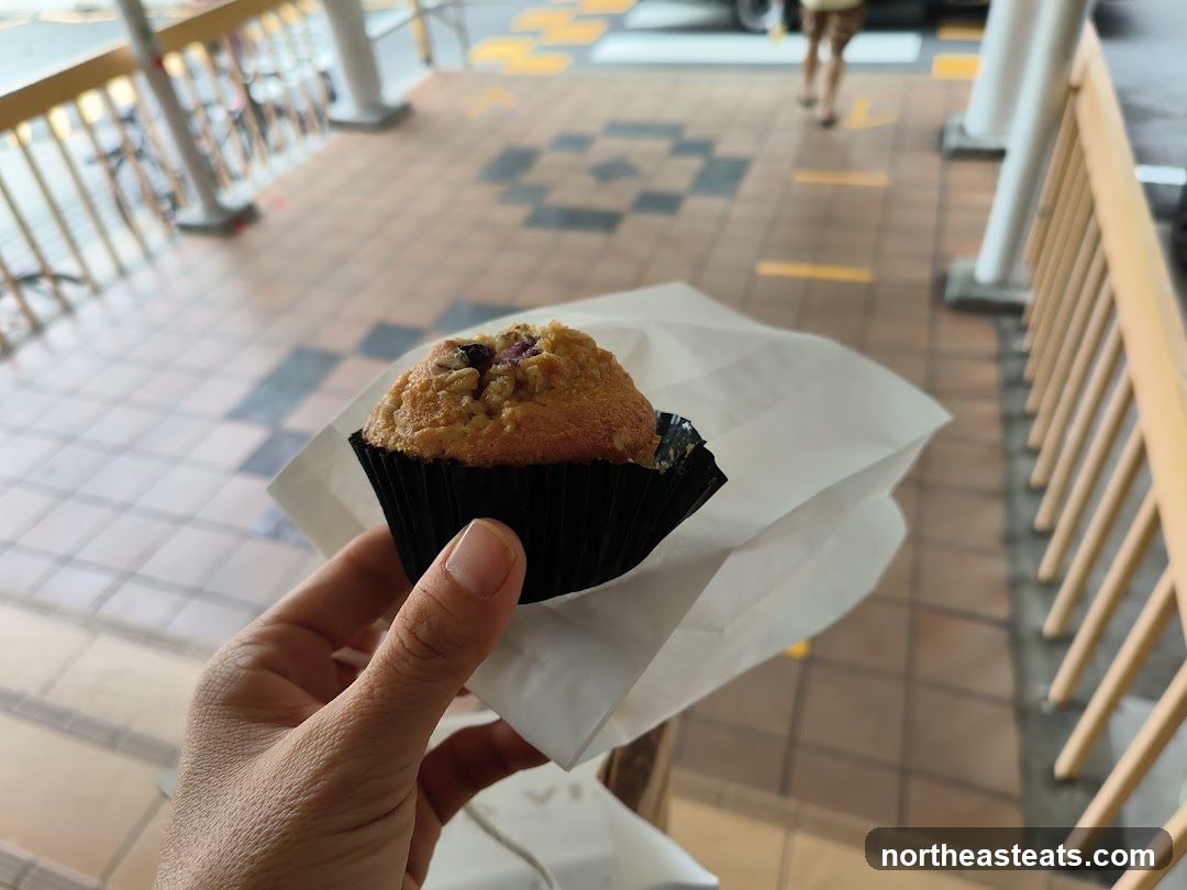 Muffin in a paper bag