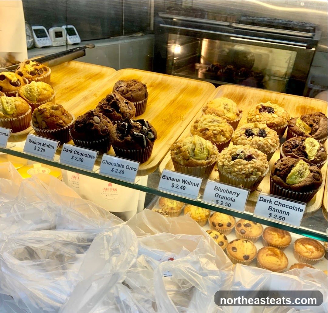 Muffins and Pastries Display