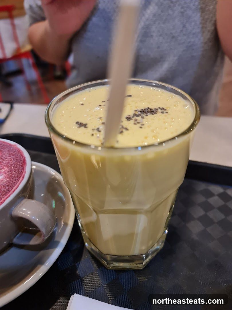 Yellow Smoothie with Chia Seeds