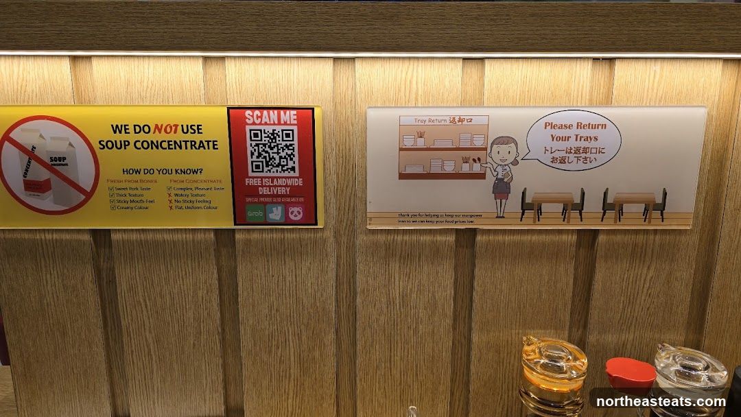 Restaurant Information Signs