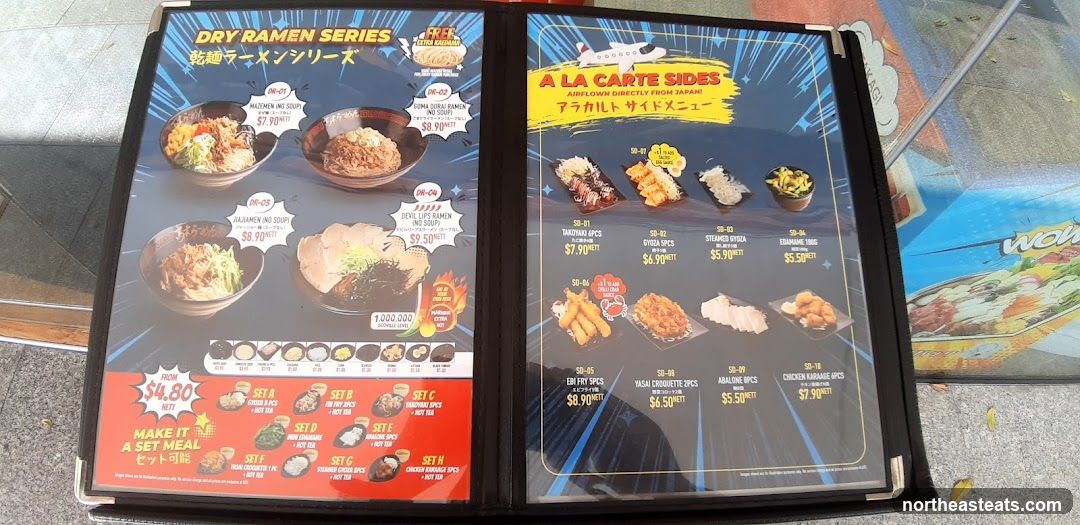 Dry Ramen Series & A La Carte Sides