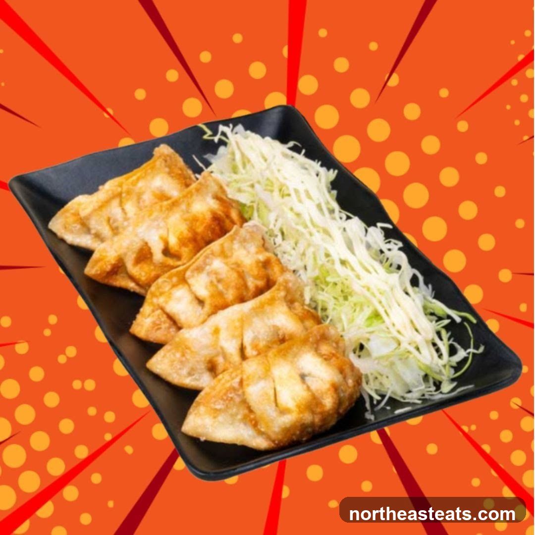 Fried Dumplings with Shredded Cabbage