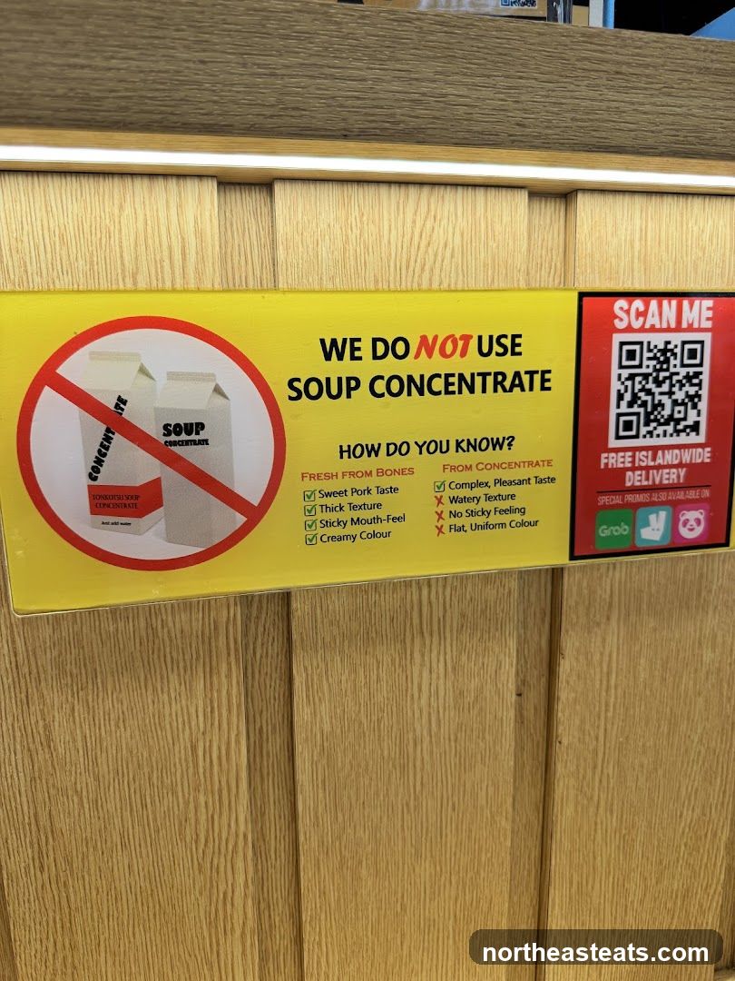Soup Concentrate Information Sign