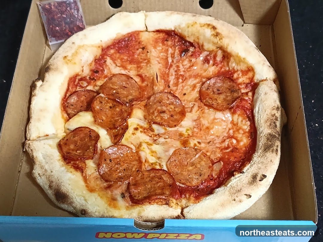 Pepperoni Pizza with Chili Flakes