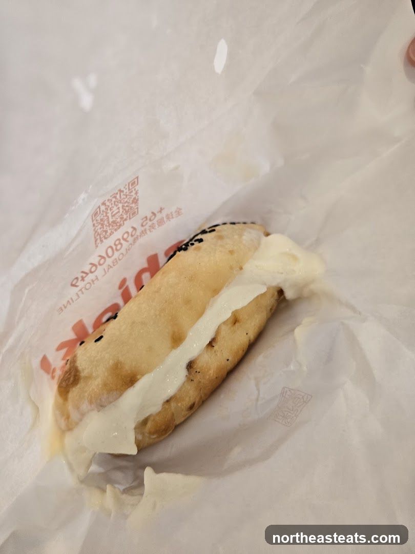 Sandwich in wrapper