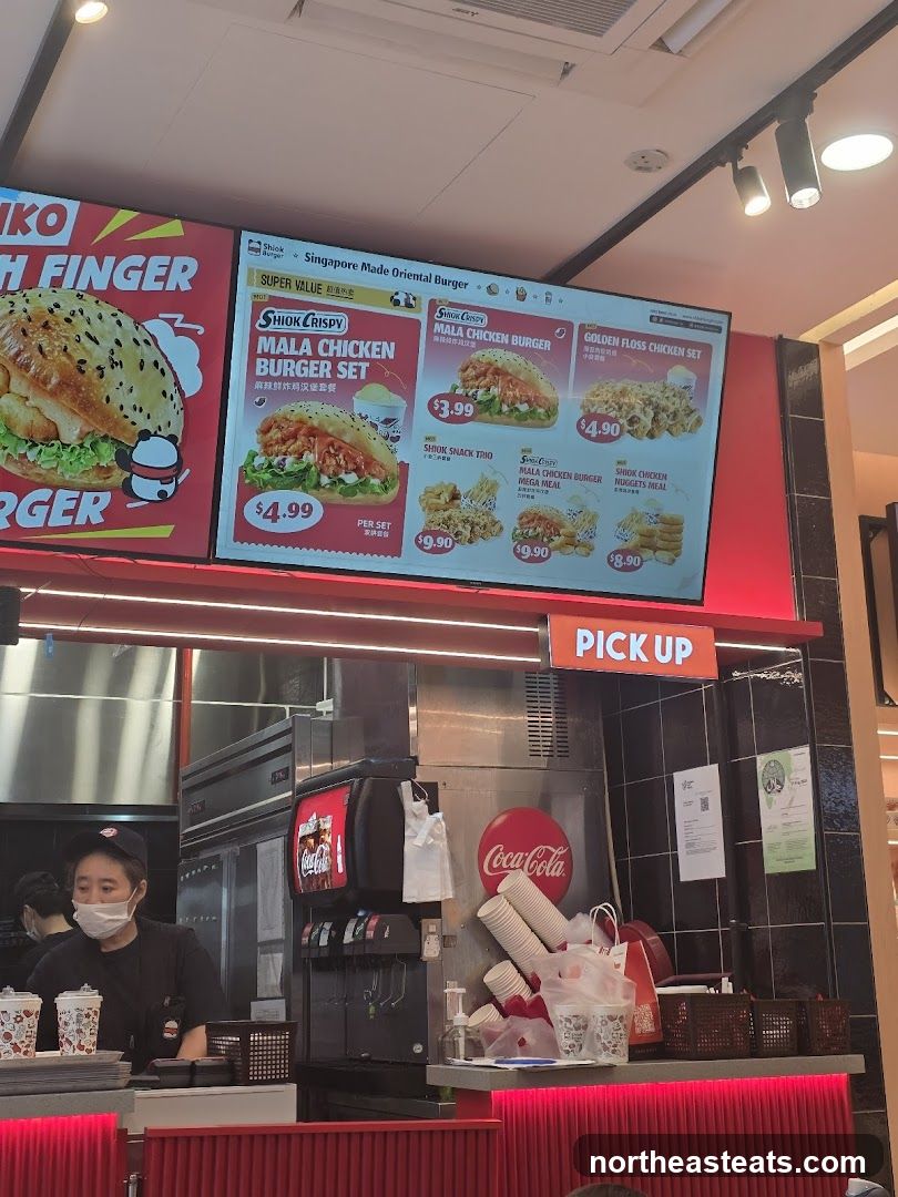 Fast Food Menu Display
