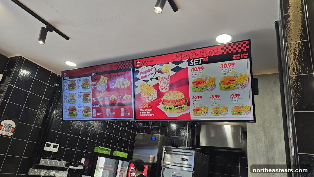 Shick Burger Menu