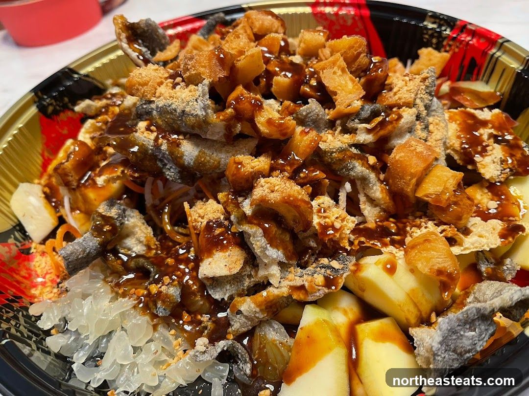 Crispy Fish Skin Salad