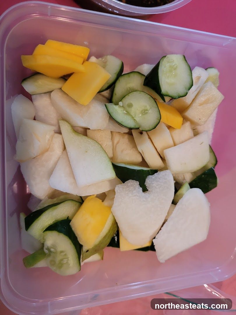 Chopped Fruit and Vegetables