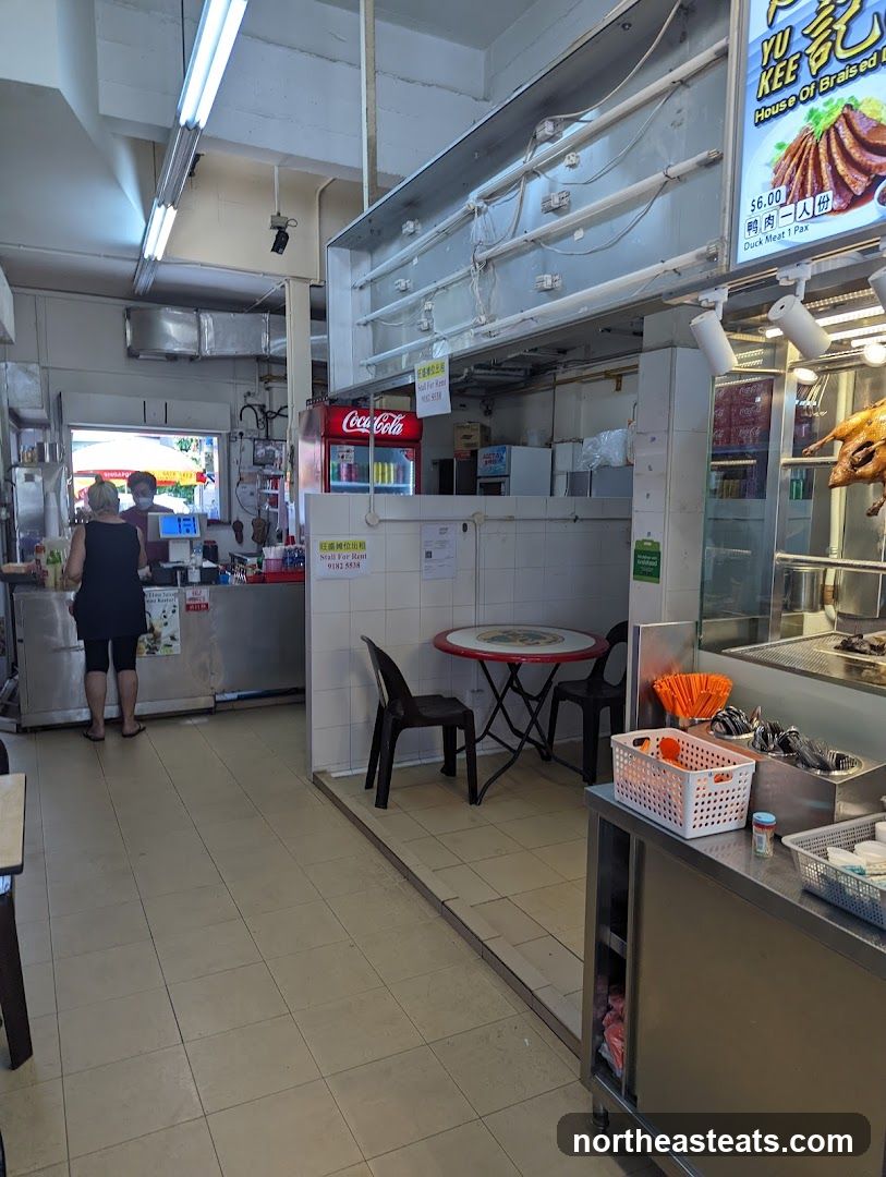 Restaurant Interior with Food Display